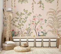 Chinoiserie Garden Wallpaper Mural Wall Mural