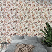 Soft watercolor chinoiserie flowers for walls

