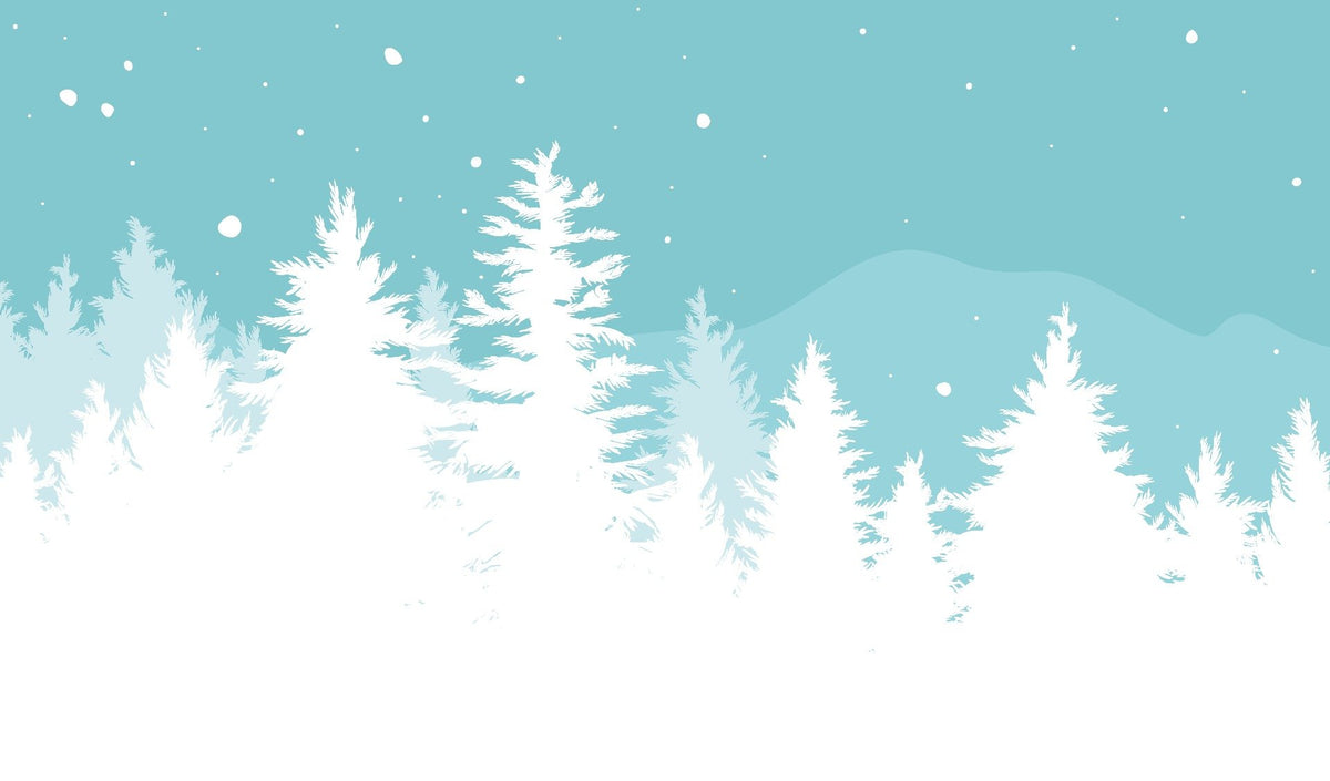 Frosted Pine Christmas Tree Wallpaper in your room