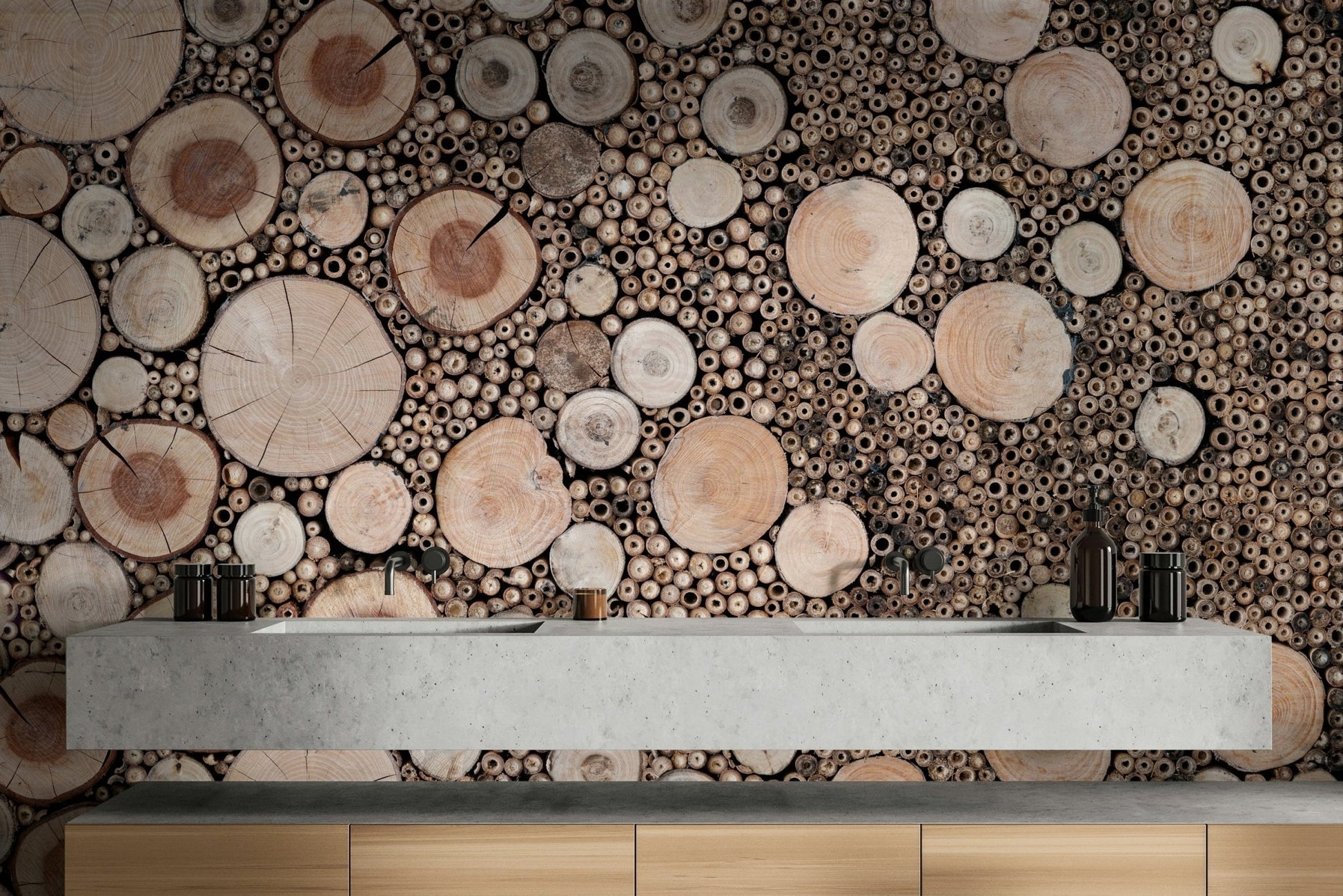 Organic wooden texture wallpaper

