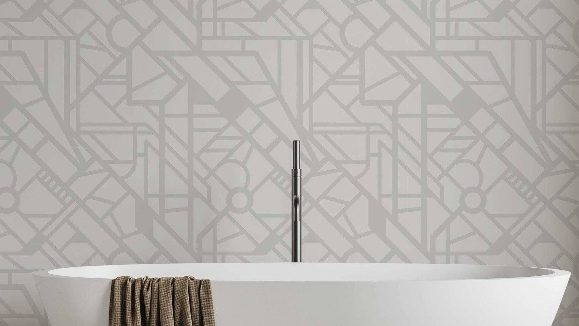 City map street view wallpaper for modern urban decor.