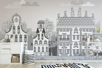City Town Kids Wallpaper Mural - Giffywalls