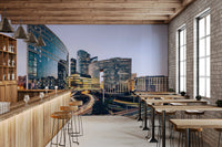 Cityscape Lights Wall Mural
