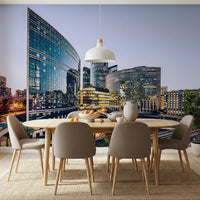 Cityscape Lights Wall Mural