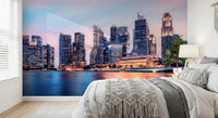 Cityscape Reflection Wall Mural