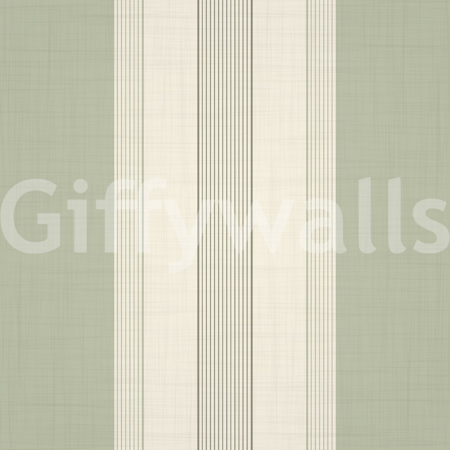 Classic Multiline Stripes Sage Green Wallpaper⁠