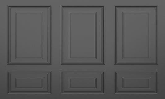 Classic Black Wooden Panel Wallpaper Mural