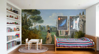 Classical Garden Encounter wall mural suits furnishings within expansive Study rooms.
