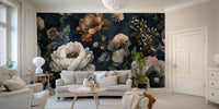 The image shows an opulent and detailed design of flowers.

