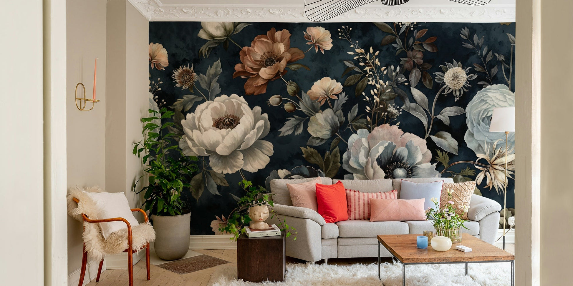 The style is Victorian and Baroque-inspired.


