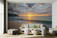 Coastal Dawn Serenity Wall Mural