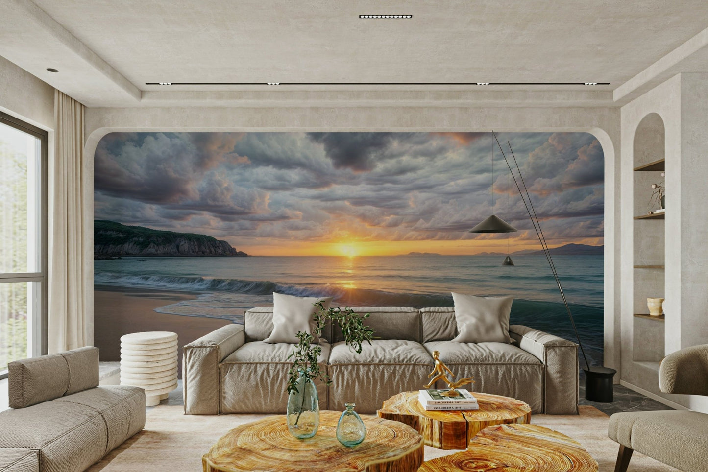 Coastal Dawn Serenity Wall Mural