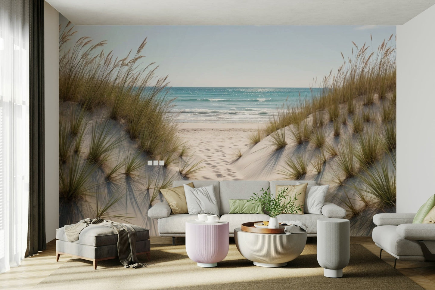 The design gives a feeling of quiet, natural beauty.

