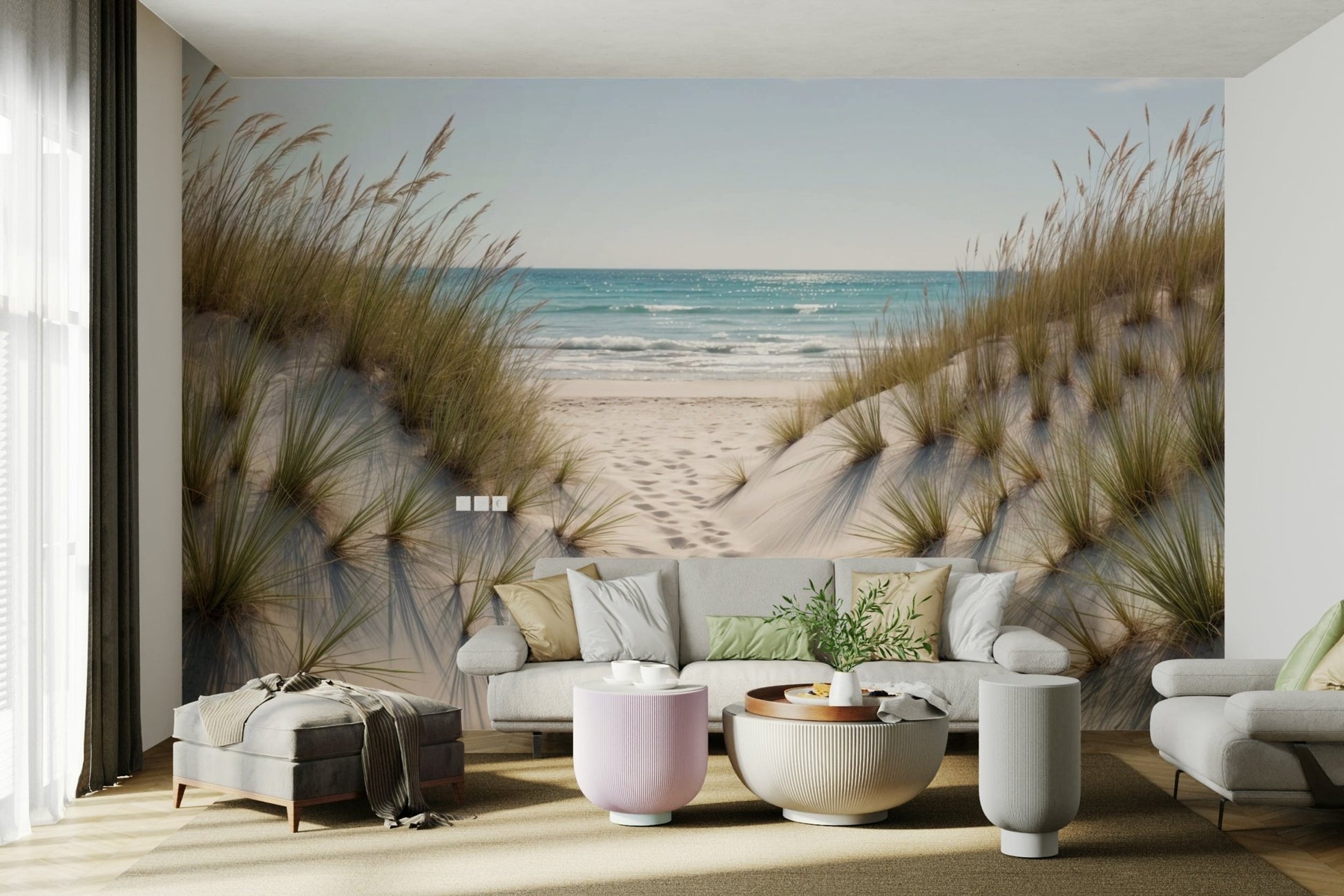 The design gives a feeling of quiet, natural beauty.

