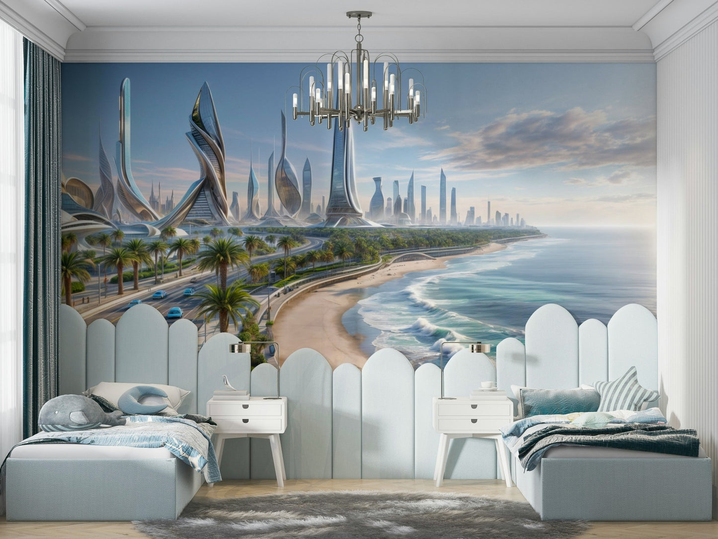 The feeling is one of fresh elegance.

