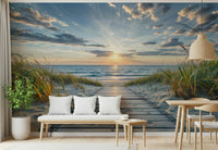 Coastal Path Serenity Wall Mural