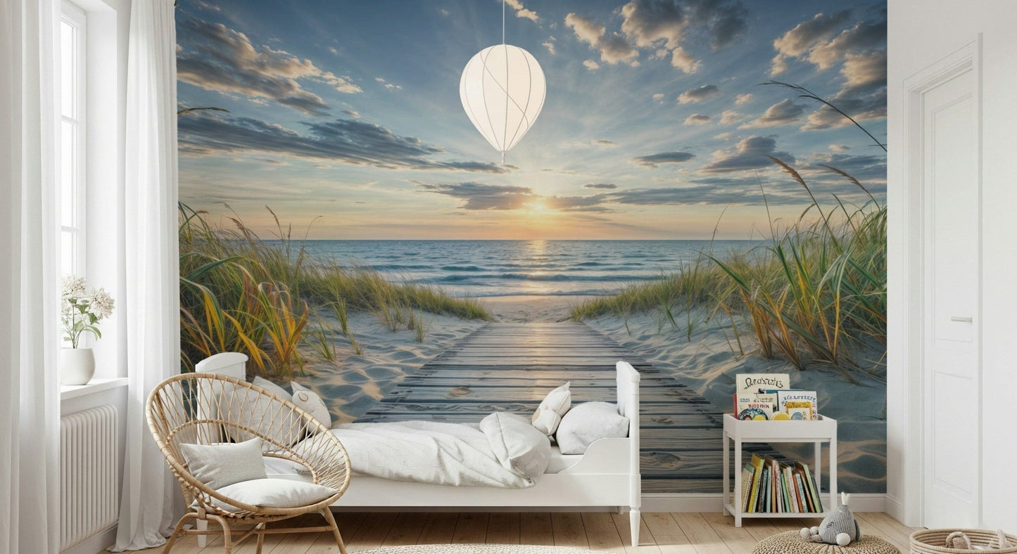 Coastal Path Serenity Wall Mural
