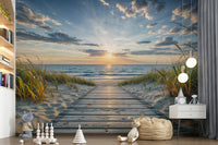 Coastal Path Serenity Wall Mural