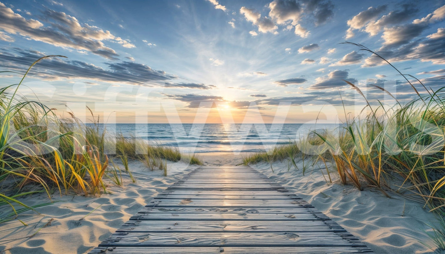 Coastal Path Serenity Wall Mural