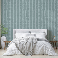 Serene Coastal Pebble Rows wallpaper in calming tones

