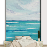Sandy beach mural wallpaper


