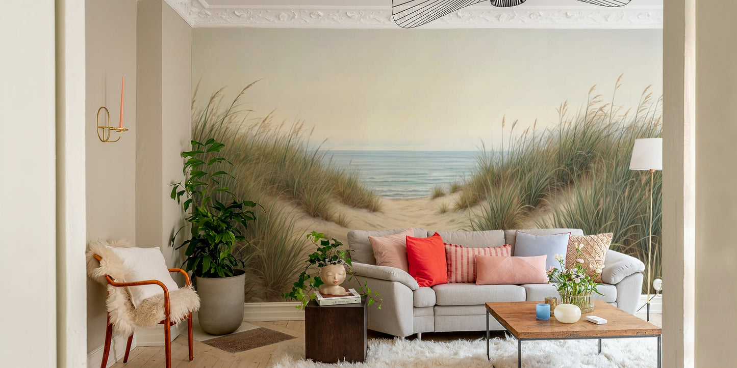 Tranquil ocean view wall mural

