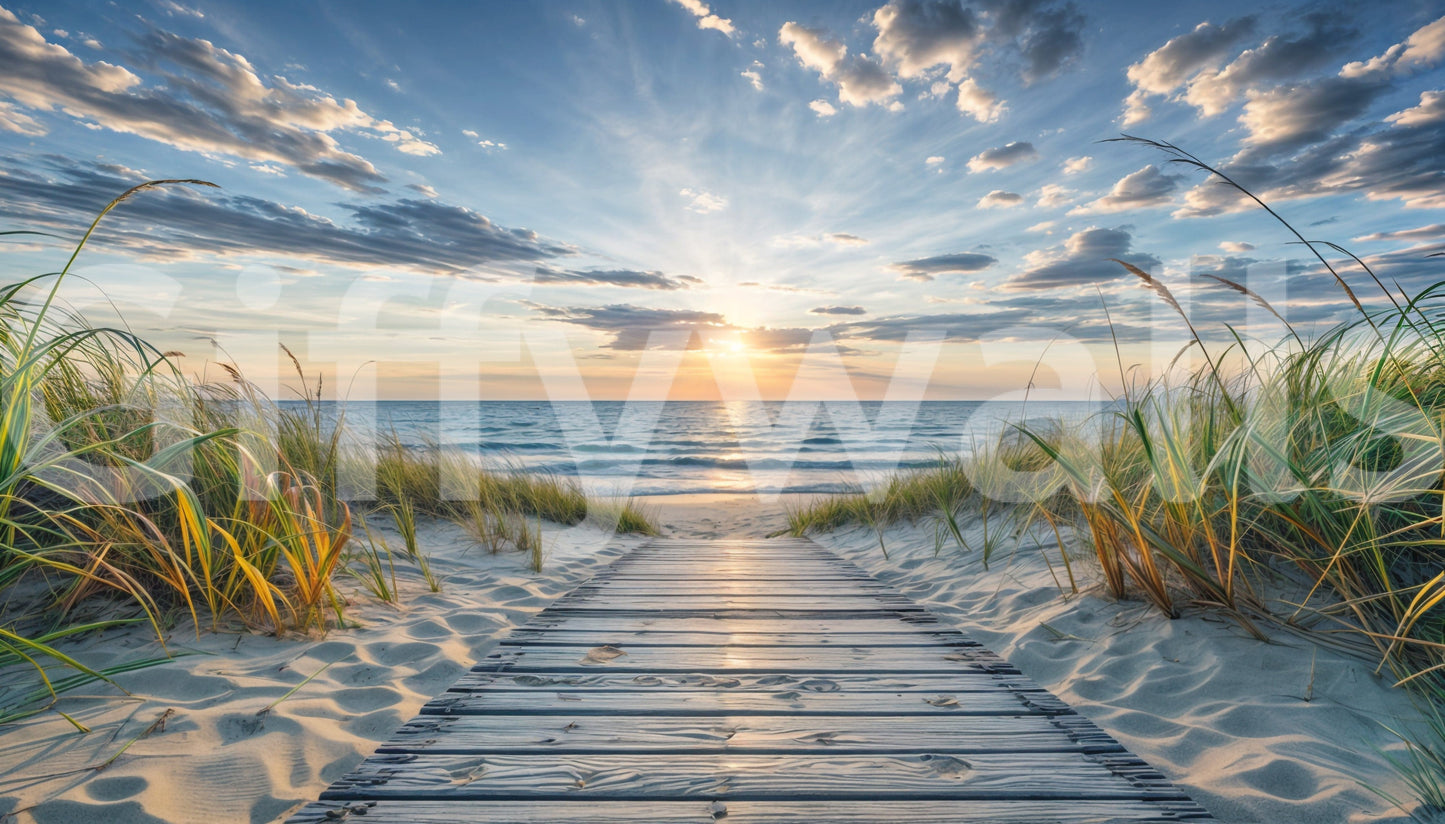 Coastal Path Serenity Wall Mural