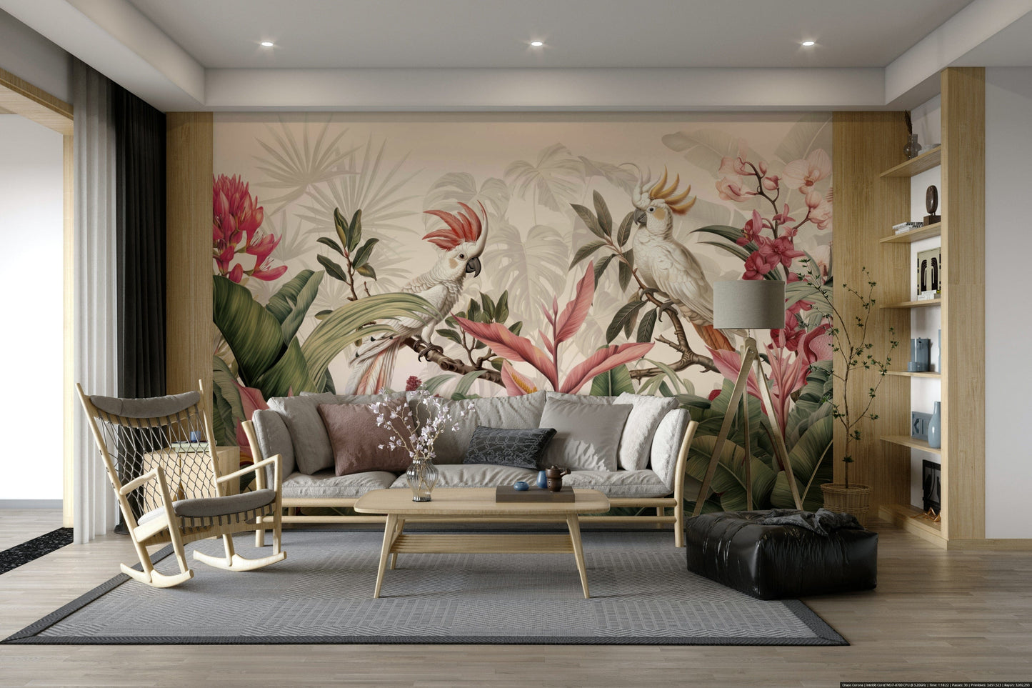 The artistic style is realistic and highly detailed.
