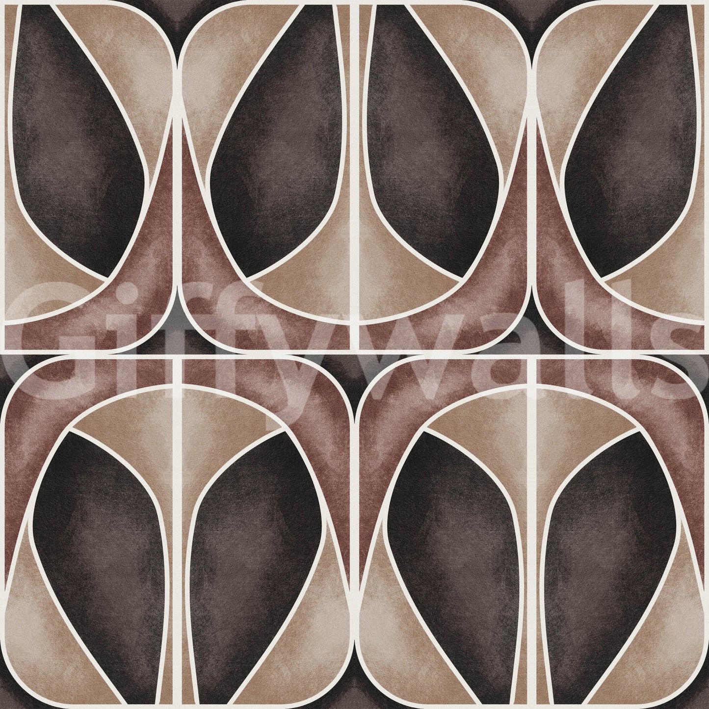 Softy Geometries wallpaper for walls using geometric symmetry.
