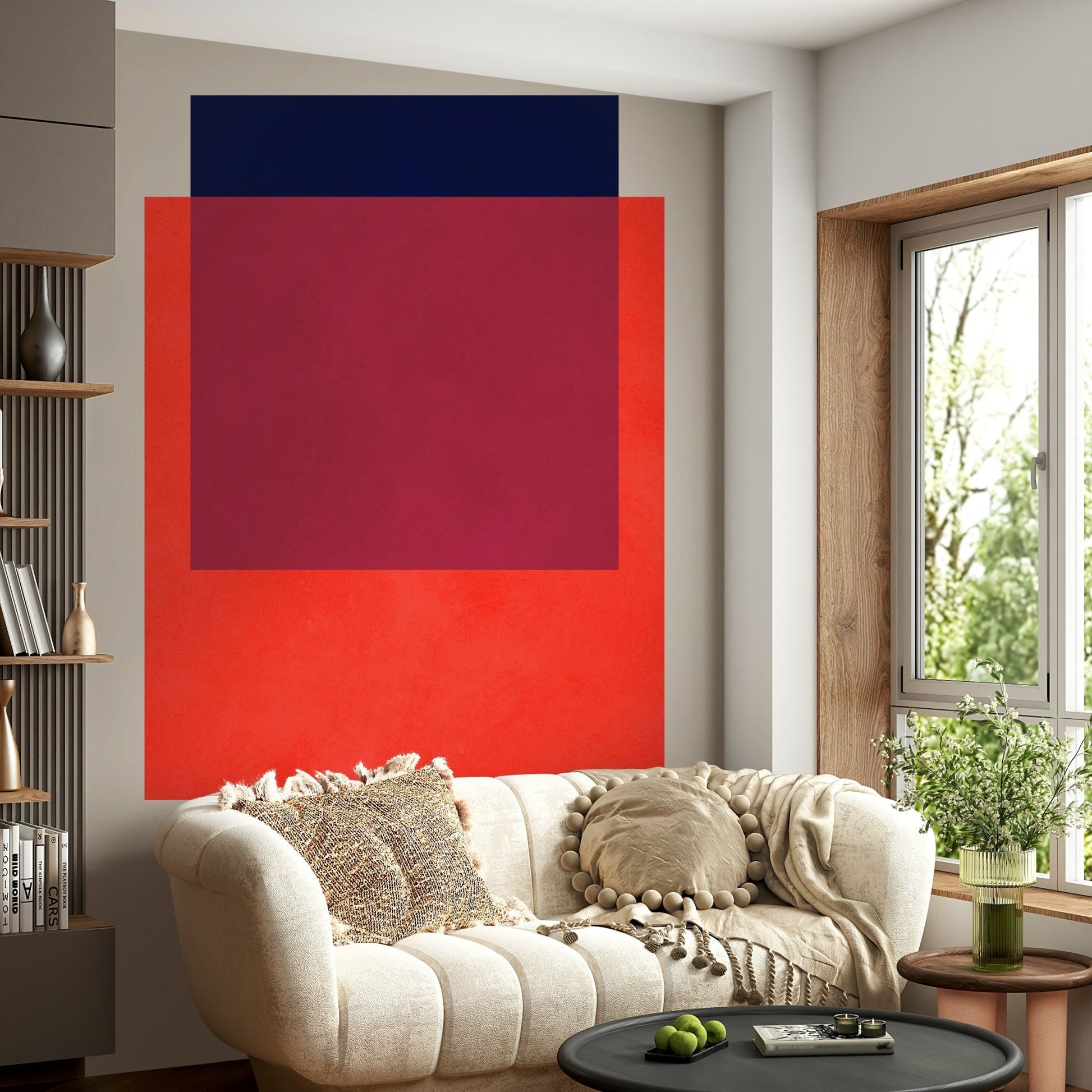 The colors are peaceful, gentle, and complementary.

