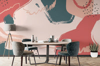 Color Stroke Wallpaper Mural - Giffywalls