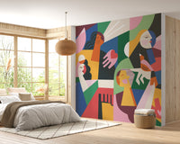 Colorful Fashionable Women Mural - Giffywalls