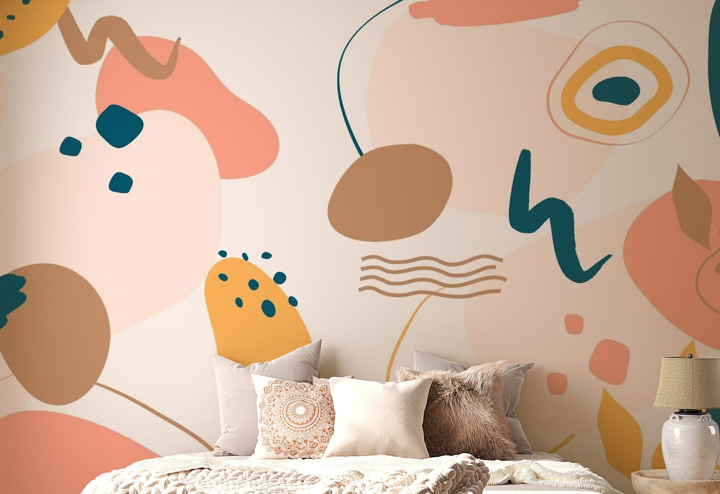 Colorful Abstract Wall Art Wallpaper
