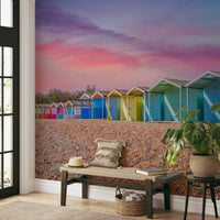 Beach Hideaways beach hut wallpaper for walls

