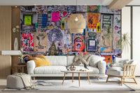 Urban poster wall mural for interiors

