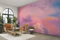 Calm sunset sky wallpaper for bedroom


