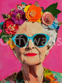 portrait of a woman with a joyful expression

