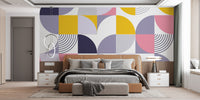 Colorful Swiss Geometric Shapes Wall Murals for Trendy Walls