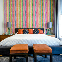 Vertical pastel watercolor stripes for walls

