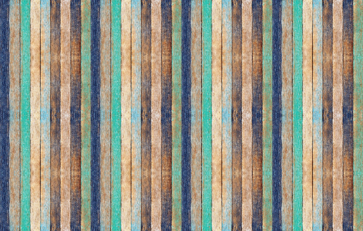 Wooden Planks Wallpaper Mural in your room — zoomed