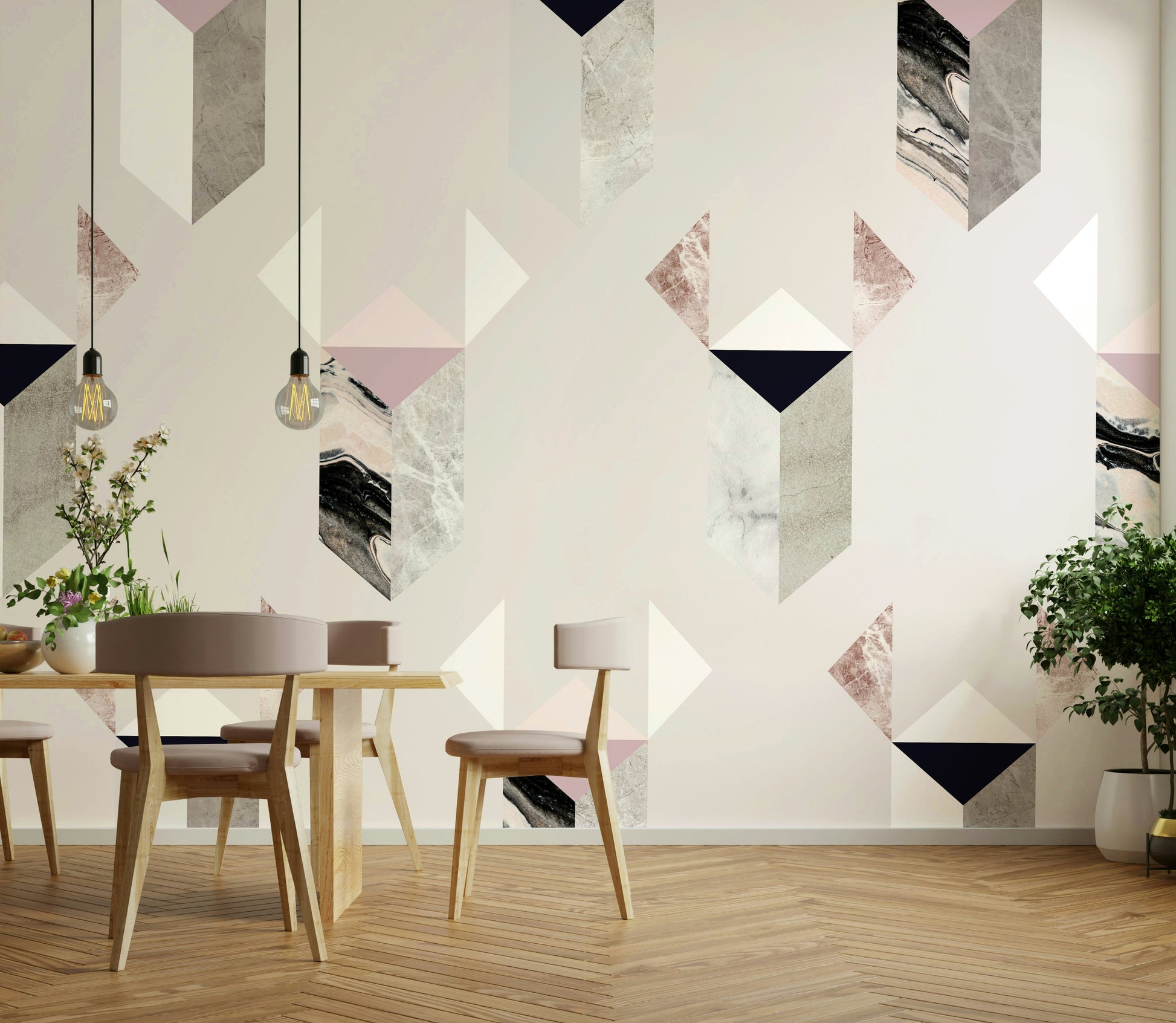 Neo concrete wall wallpaper style

