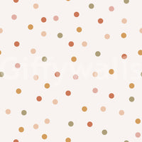Artistic woodland scene with whimsical confetti

