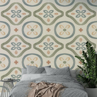 View of friendly shapes and a playful pattern

