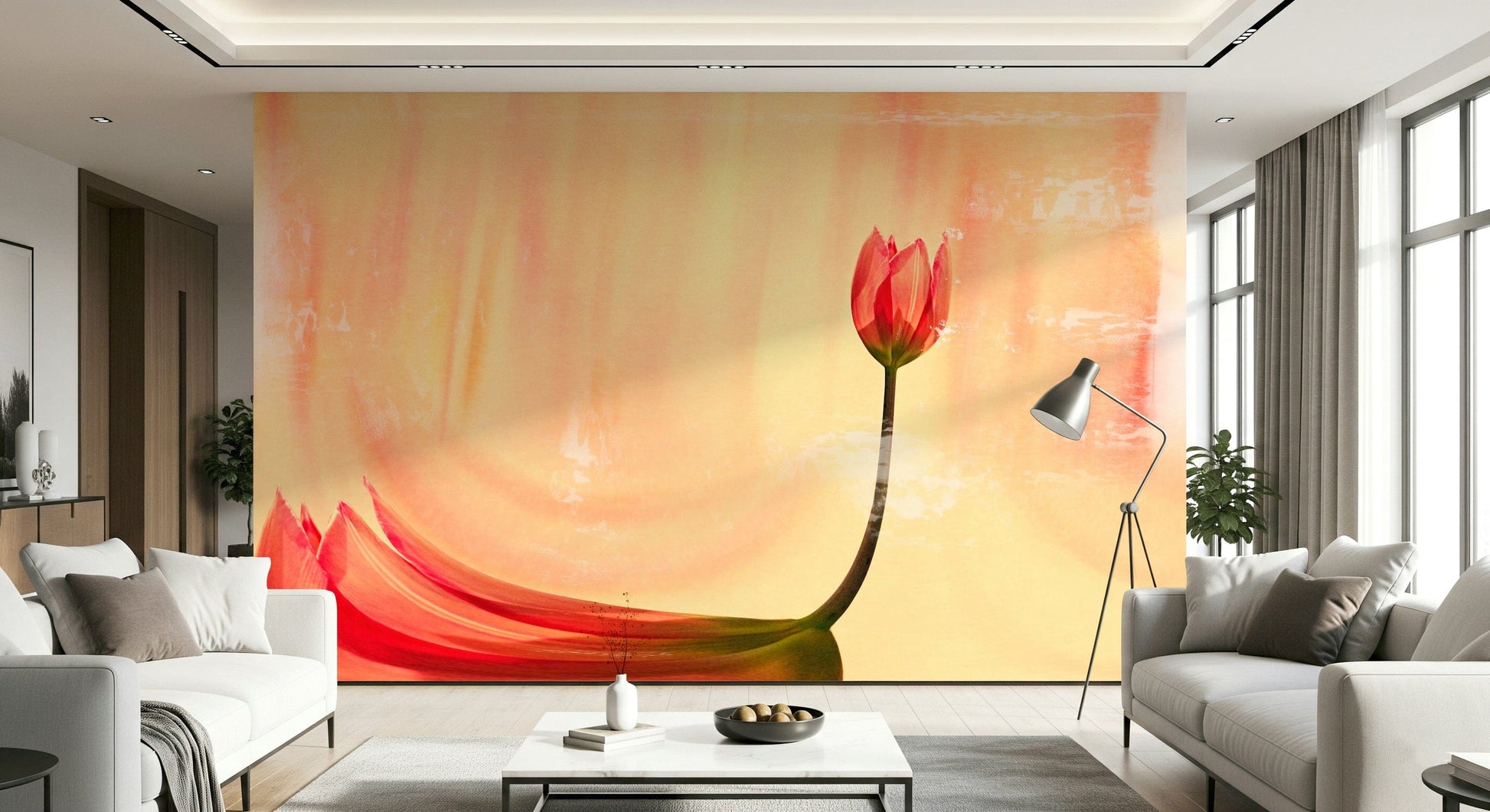 A classic floral wallpaper for walls.

