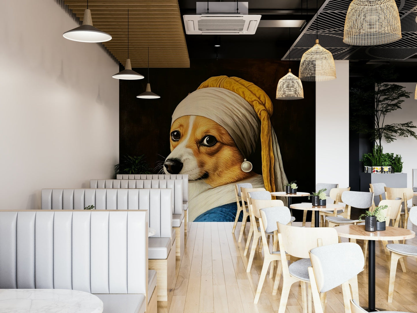 classic painting with a twist mural

