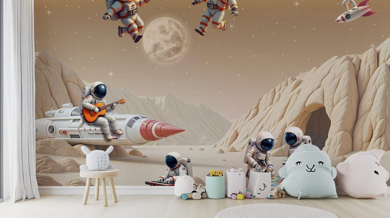 The image is suitable for a kids room or a playroom.

