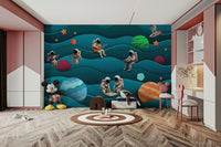 The composition is a fun, whimsical scene.

