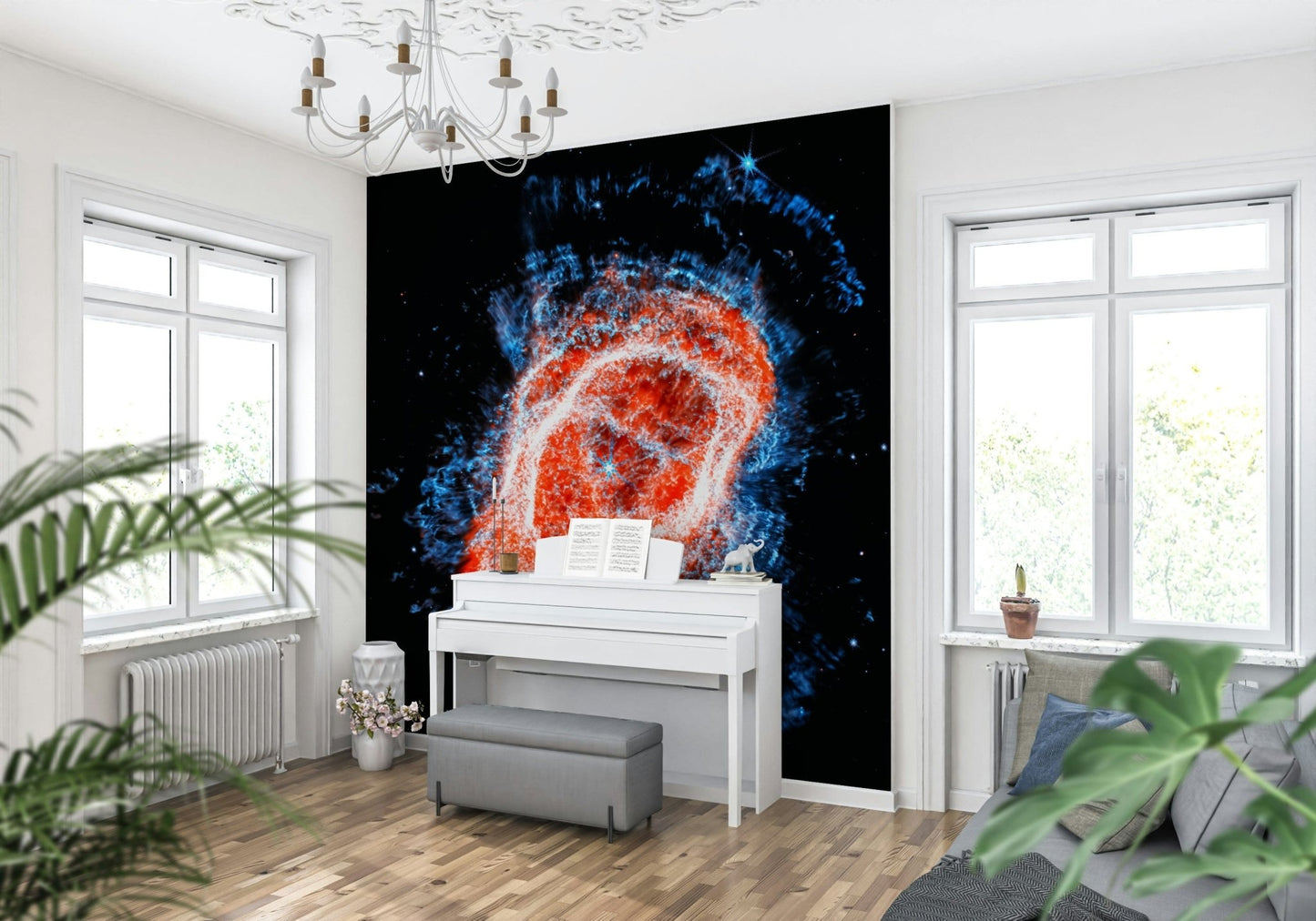 Cosmic Bloom Wall Mural