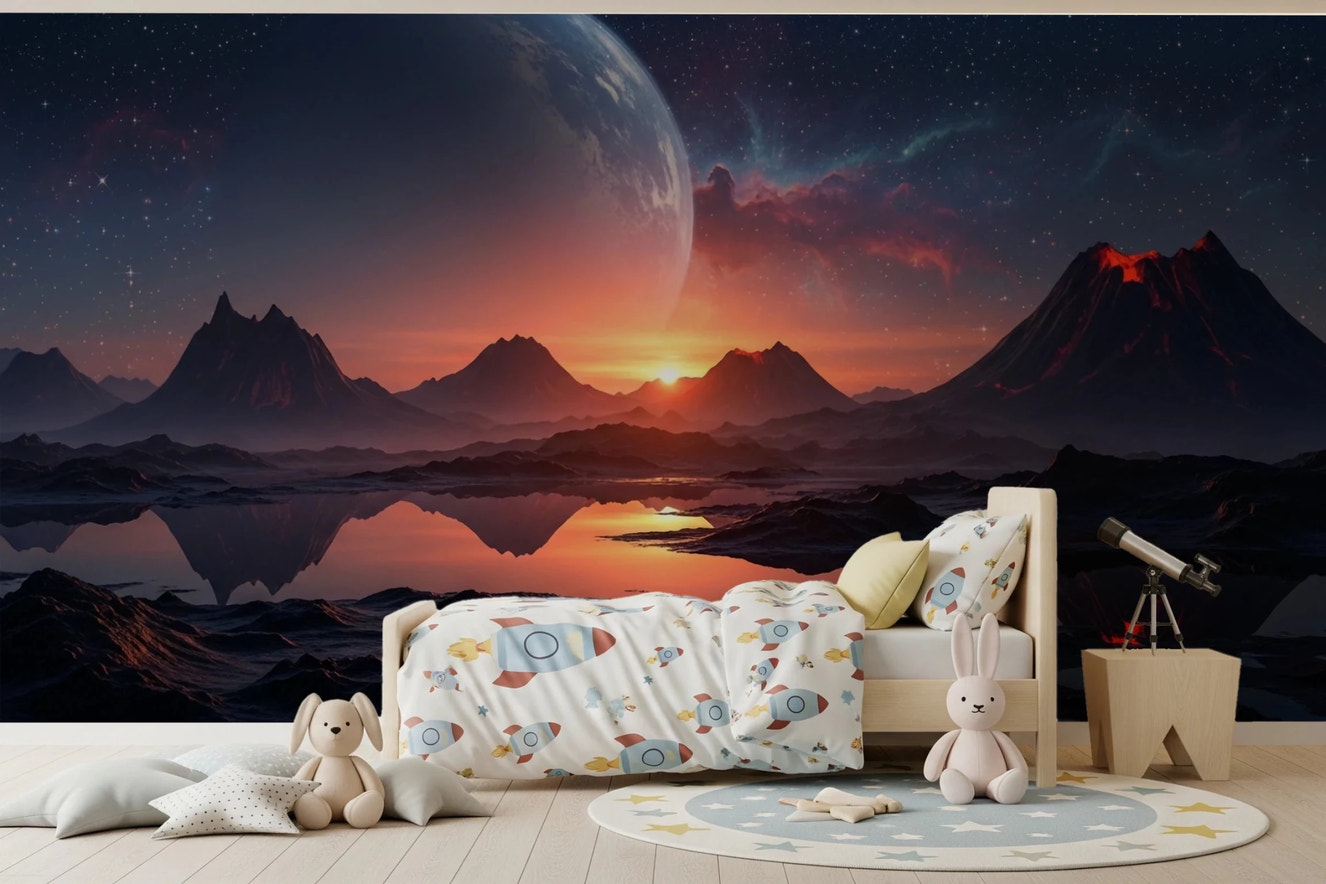 Cosmic Dusk Wall Mural