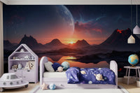 Cosmic Dusk Wall Mural